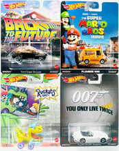 Load image into Gallery viewer, Hot Wheels Retro Entertainment Case P Back To The Future, The Mario Bros. Movie, Rugrats, You Only Live Twice
