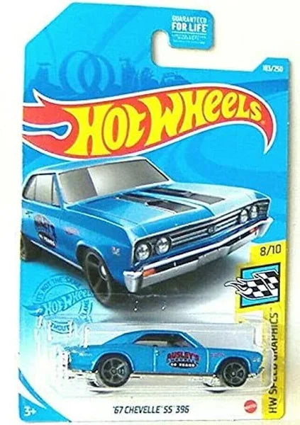 Hot Wheels '67 Chevelle SS 396, HW Speed Graphics 8/10 BLUE 183/250