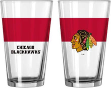 将图片加载到图库查看器，NHL Teams 16 oz Pint Glass - Assorted Team &amp; Style Choose your
