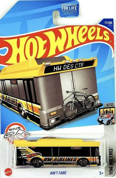 Hot Wheels Ain't Fare HW Metro 9/10 77/250 - Assorted
