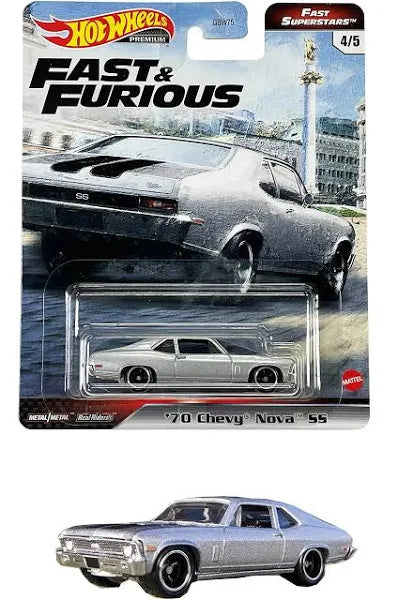 Hot Wheels Premium Fast & Furious '70 Chevy Nova SS Fast Superstars 4/5