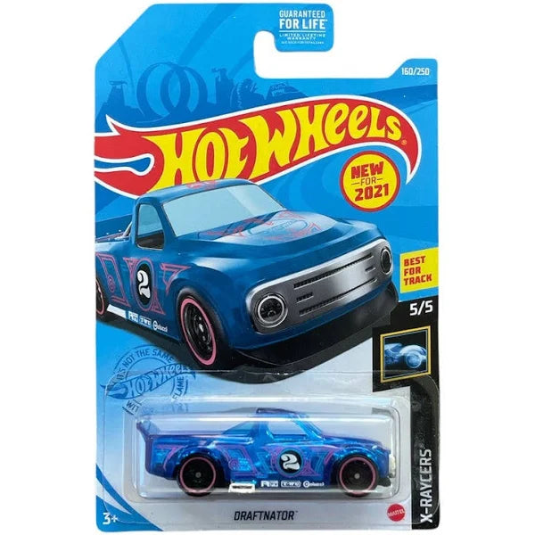 Hot Wheels Draftnator, X-Racers 5/5 Blue 160/250