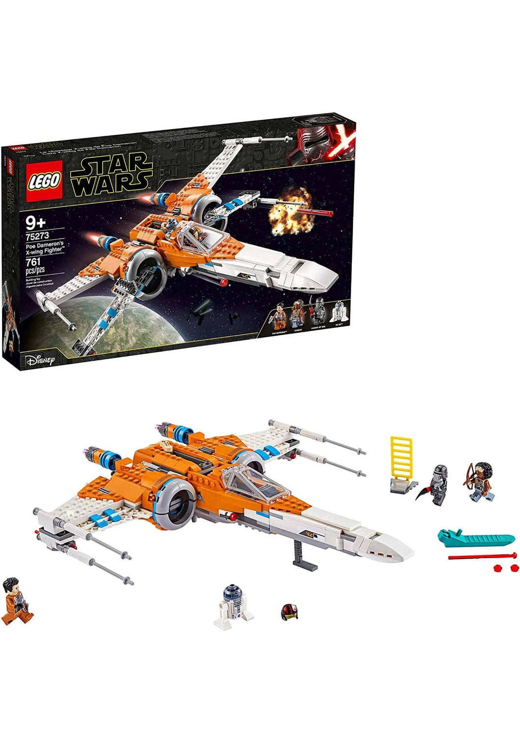 LEGO Star Wars Poe Dameron's X-Wing Fighter 75273 (Retired Product) - walk-of-famesports