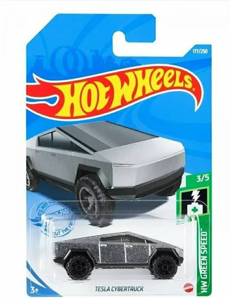 Hot Wheels Tesla Cybertruck, Hw Green Speed 3/5, 177/250