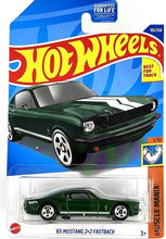 Load image into Gallery viewer, Hot Wheels &#39;65 Mustang 2+2 Fastback Muscle Mania 1/10 192/250
