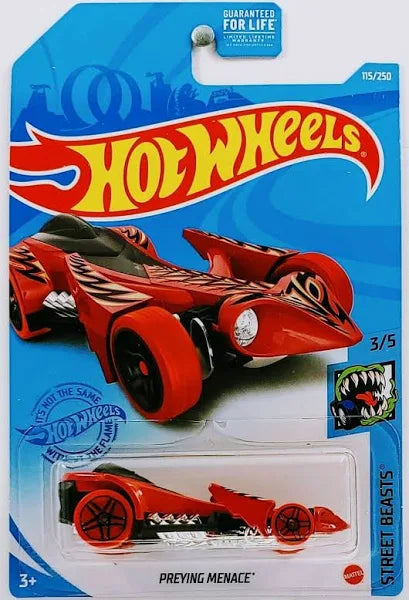 Hot Wheels Preying Menace, Street Beasts 3/5 (RED) 115/150