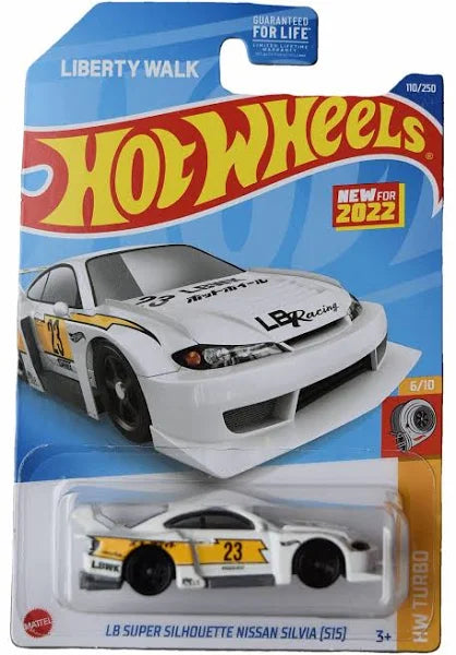 Hot Wheels LB Super Silhouette Nissan Silvia (S15) White HW Turbo 6/10 110/250