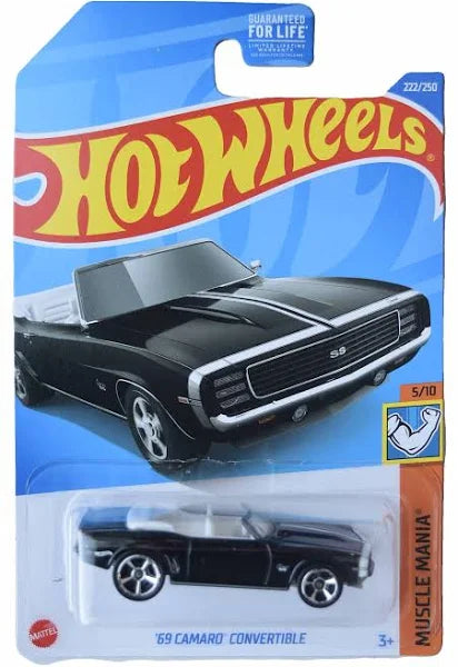 Hot Wheels '69 Camaro Convertible Muscle Mania 5/10 222/250