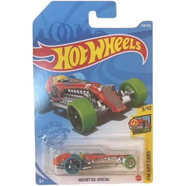 Hot Wheels Rocket Oil Special, Hw Art Cars 9/10 (Orange) 158/250