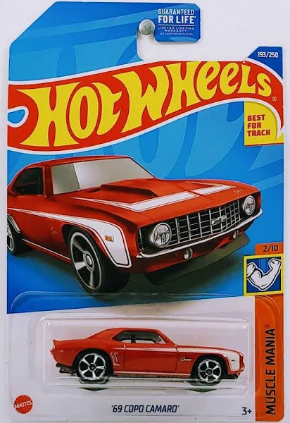 Hot Wheels '69 COPO Camaro Red Muscle Mania 2/10 193/250