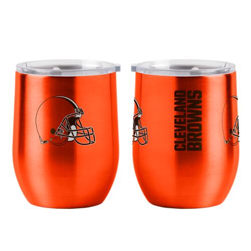 Cleveland Browns 16oz Gameday Stainless Curved Beverage Tumbler