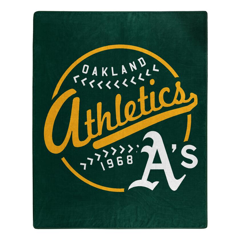 Oakland Athletics MLB ‘Moonshot’ Raschel Throw Blanket