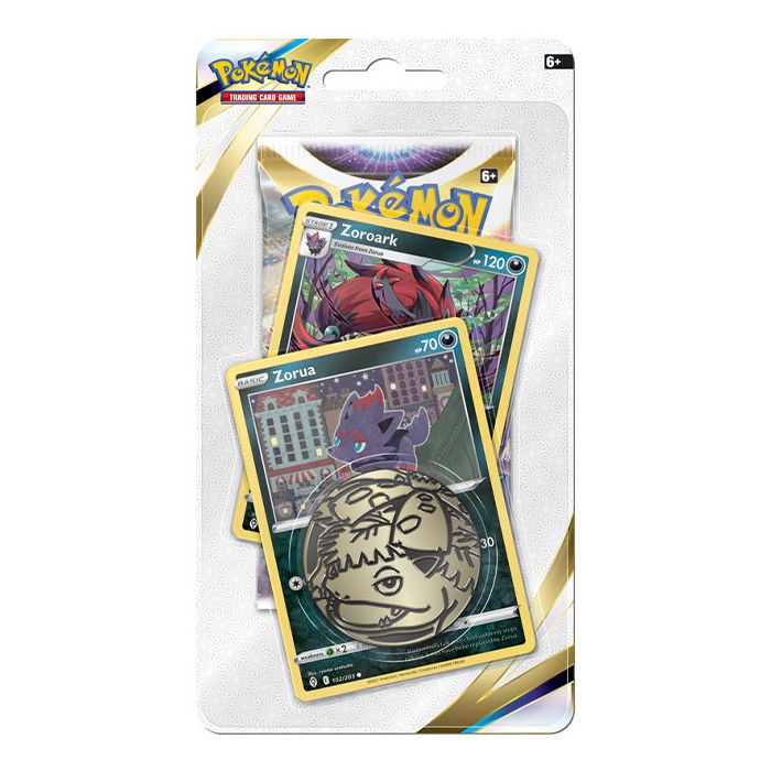 Pokémon TCG Sword & Shield Brilliant Stars Zorua & Zoroark Blister Pack (Booster Pack, Promo Card & Coin)